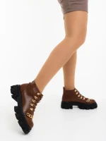 Ghete dama maro din piele ecologica Elinora