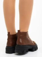 Ghete dama maro din piele ecologica Elinora