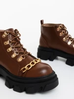 Ghete dama maro din piele ecologica Elinora