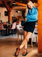 Ghete dama maro din piele ecologica Lunaria