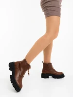 Ghete dama maro din piele ecologica Lunaria