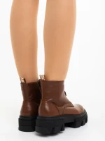 Ghete dama maro din piele ecologica Lunaria