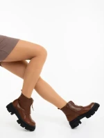 Ghete dama maro din piele ecologica Lunaria