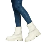 Cizme dama Zesira albe