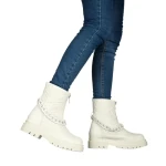 Cizme dama Zesira albe