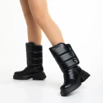 Cizme dama negre din piele ecologica Candra