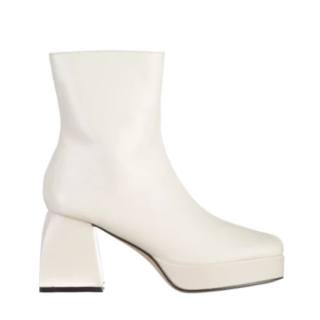 Botine dama bej din piele ecologica Emersyn