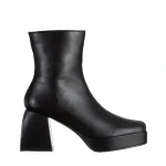 Botine dama negre din piele ecologica Emersyn
