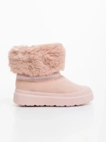 Cizme dama roz din material textil Nelina