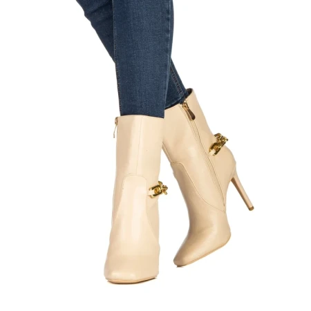 Botine dama Cyntia bej