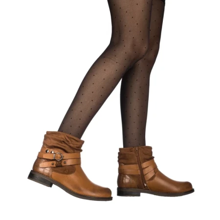 Botine dama Pertina camel