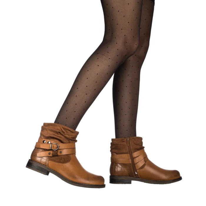 Botine dama Pertina camel