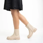 Cizme dama bej din piele ecologica Kiana