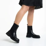 Cizme dama negre din piele ecologica Kiana