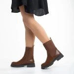 Cizme dama maro din piele ecologica Kiana