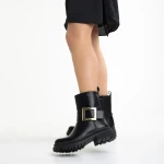 Cizme dama negre din piele ecologica Joana