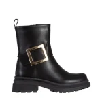 Cizme dama negre din piele ecologica Joana