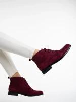 Ghete dama grena din material textil Marieke