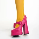 Pantofi dama fucsia din piele ecologica Beatrix