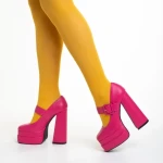 Pantofi dama fucsia din piele ecologica Beatrix