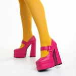 Pantofi dama fucsia din piele ecologica Beatrix