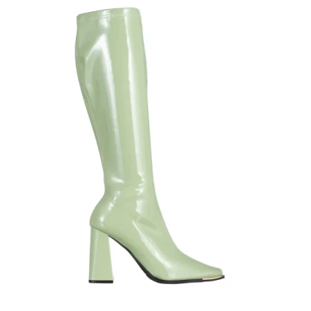 Cizme dama verzi din piele ecologica lacuita Dafne