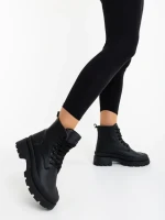 Ghete dama negre din piele ecologica Surama