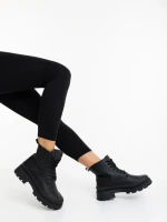 Ghete dama negre din piele ecologica Surama