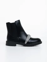 Ghete dama negre din piele ecologica Sherisse