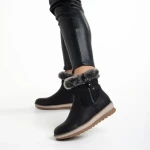 Cizme dama negre din piele ecologica Emmie