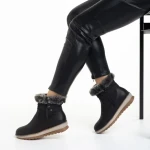 Cizme dama negre din piele ecologica Emmie