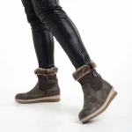 Cizme dama maro din piele ecologica Emmie