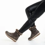 Cizme dama maro din piele ecologica Emmie