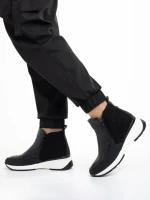 Botine dama negre din piele ecologica Golda