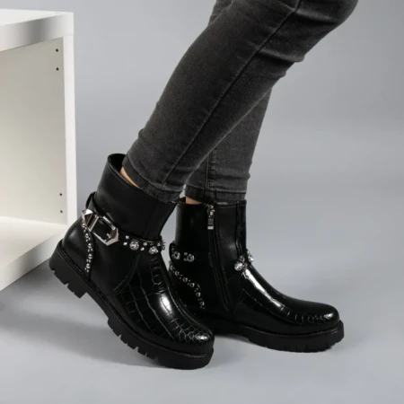 Botine dama Leny negre