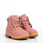 Ghete copii roz din piele ecologica Cruz