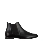 Ghete barbati negre din piele naturala Fausto