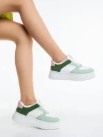 Pantofi sport dama verzi din piele ecologica Kosara