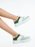 Pantofi sport dama verzi din piele ecologica Kosara