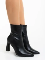 Botine dama negre din piele ecologica Terazia