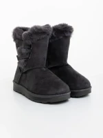 Cizme copii gri din material textil Niara