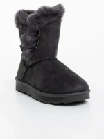 Cizme copii gri din material textil Niara