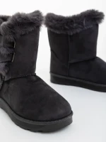 Cizme copii gri din material textil Niara