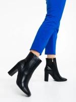 Botine dama negre din piele ecologica Beter