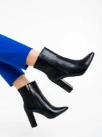 Botine dama negre din piele ecologica Beter