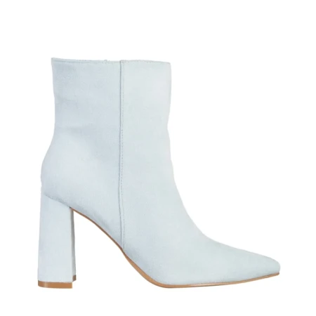 Botine dama albastre din material textil Sondra