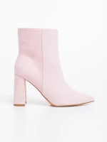 Botine dama roz din material textil Sondra