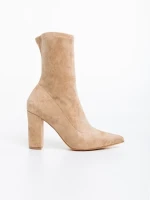Cizme dama bej din material textil Annelies