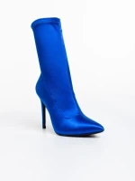 Botine dama albastre din material textil  Lionesse