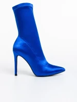 Botine dama albastre din material textil  Lionesse